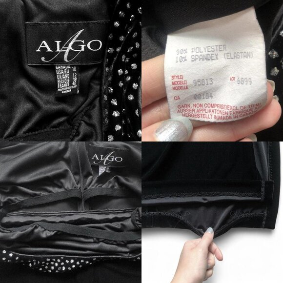 90s Algo Velvet Maxi Dress - Picture 6 of 6